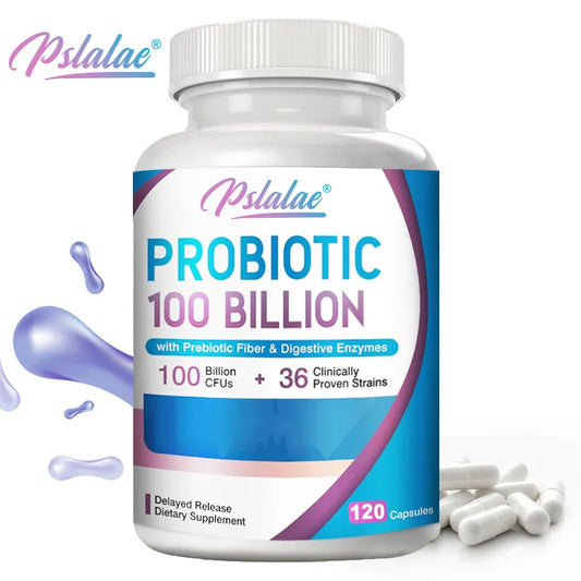 Probiotics 100 Billion - Supports Urinary Health, Promotes Digestive Regularity, and Balances Intestinal Bacteria - 120 Capsules