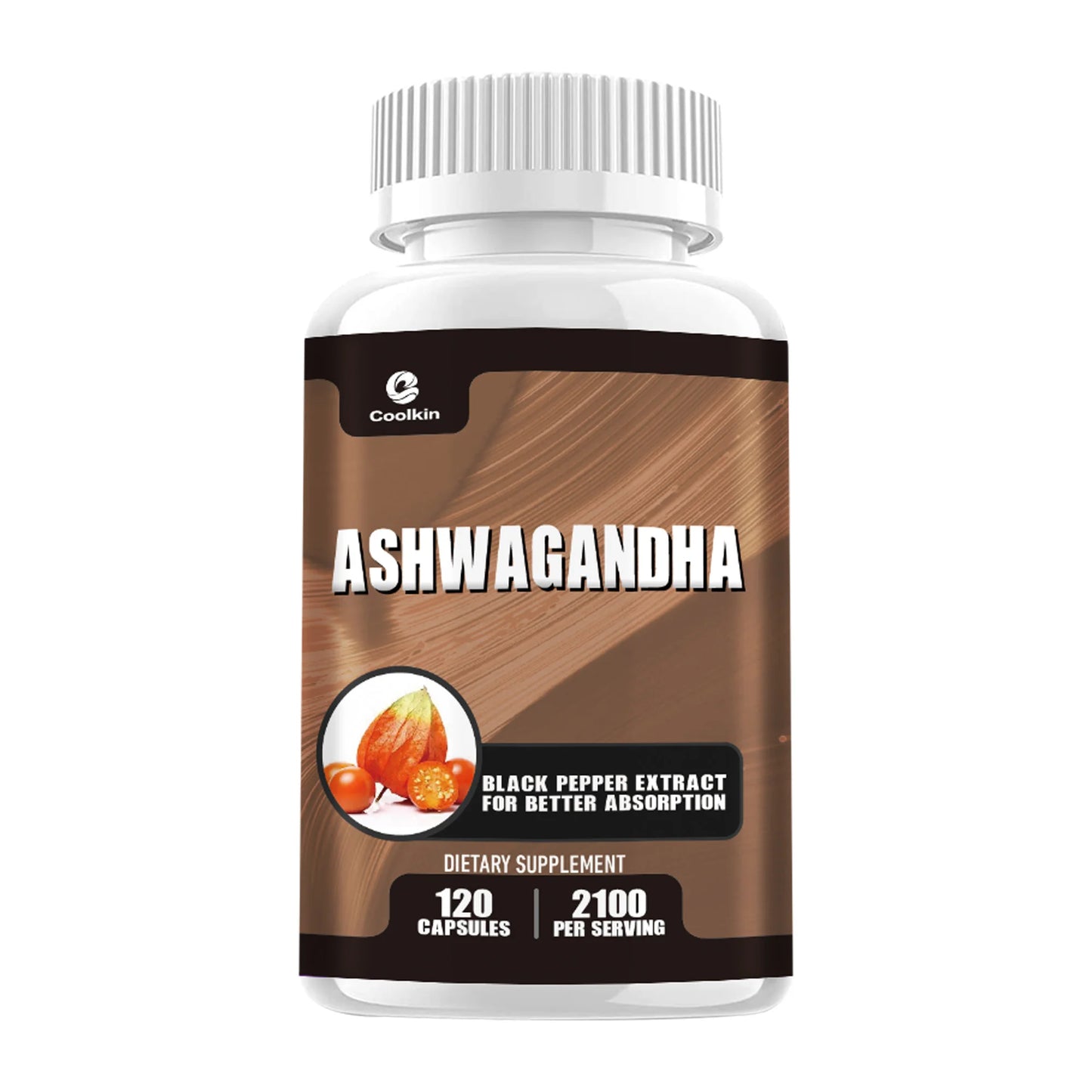 Ashwagandha Capsules - Supports Energy, Reduces Anxiety, Relaxation, Improving Sleep, Enhancing Immunity - 120 Capsules