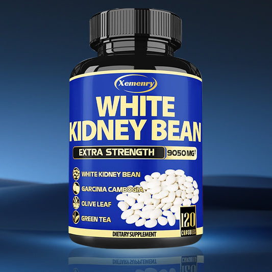 White Kidney Bean Capsules - Improve Appetite, Intestinal Health, Detoxification, Fat Burning, Metabolism - 120 Capsules