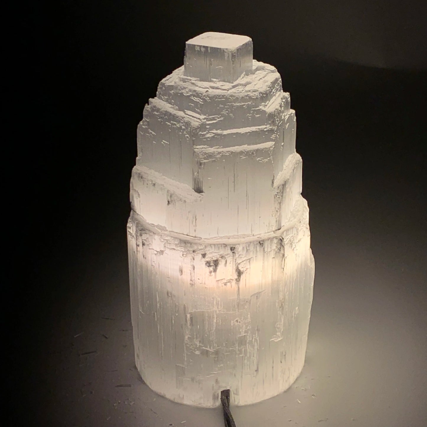 Selenite Crystal Lamp