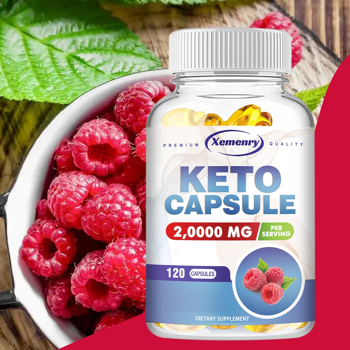 Keto Capsules Supplement - Body Detox, Weight Management, Supports Immunity - 120 Capsules