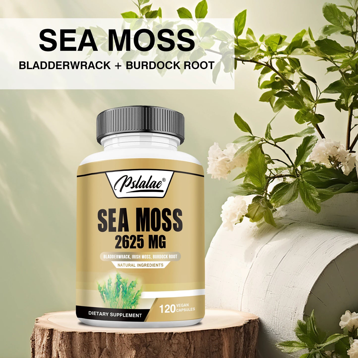 Sea Moss - Supports Joint and Heart Health, Improves Digestion, Boosts Immunity - 120 Capsules