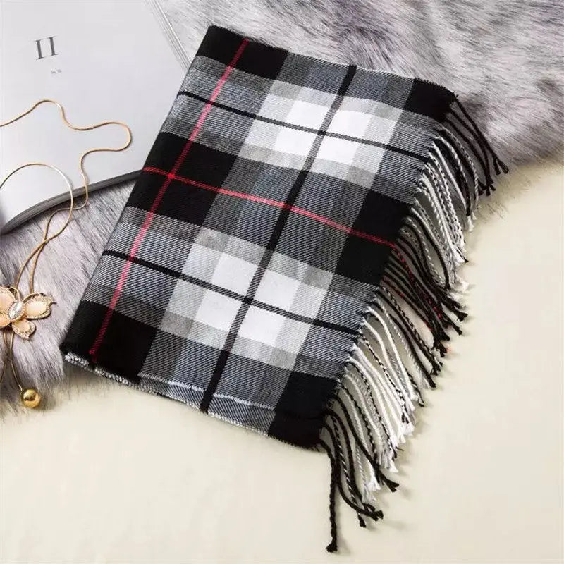 195*35cm Luxury Brand fashion classic lattice men soft shawl plaid scarves shawl UNISE wraps shawl neckerchief headband muffler