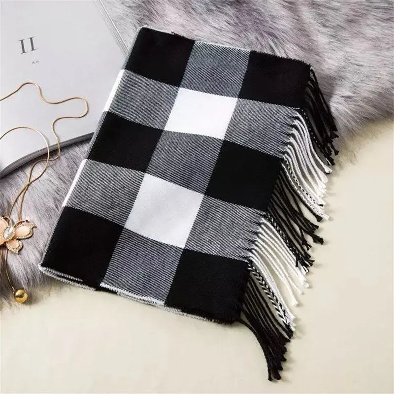 195*35cm Luxury Brand fashion classic lattice men soft shawl plaid scarves shawl UNISE wraps shawl neckerchief headband muffler