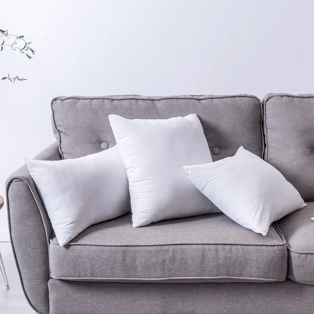 standard white bounce back pillow cushion core sofa car seat home interior decor pillows30x30/40x40/45x45/60x80cm