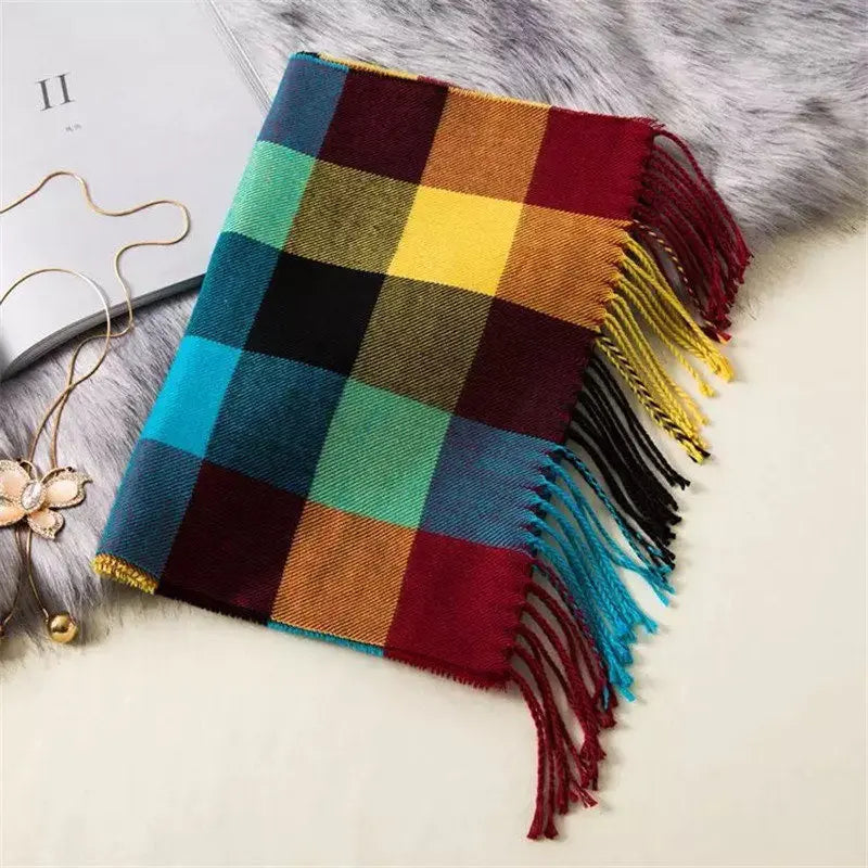 195*35cm Luxury Brand fashion classic lattice men soft shawl plaid scarves shawl UNISE wraps shawl neckerchief headband muffler