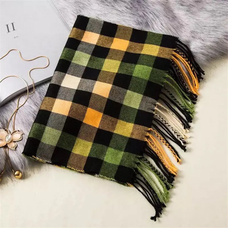 195*35cm Luxury Brand fashion classic lattice men soft shawl plaid scarves shawl UNISE wraps shawl neckerchief headband muffler