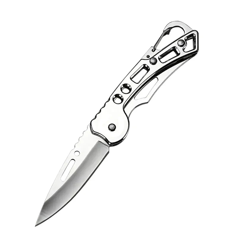 Stainless Steel Keychain Folding Knife Outdoor Carrying Knife Mirror Sharp Pocket Knife Fruit Knife Folding Knife Outdoor Tool