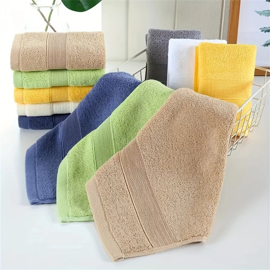 7pcs Super Absorbent Square Cotton Kerchief Set - Soft, Quick-Drying, Skin-Friendly Fingertip Towels for  Bathroom, Outdoor  - S