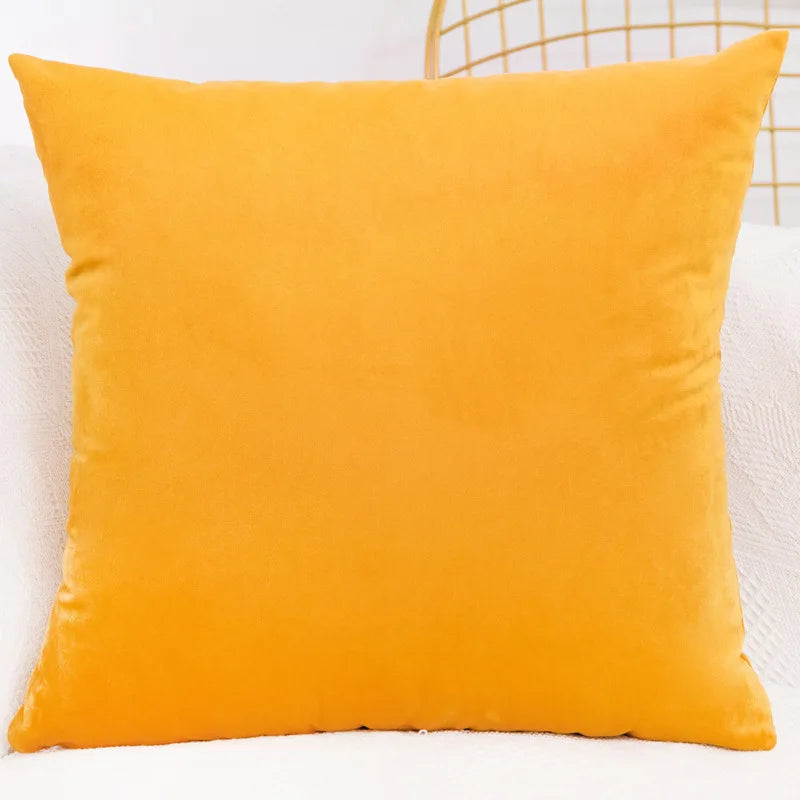 Velvet Throw Pillow Cover Decorative Square Cushion Case for Sofa Bedroom 40x40/45x45/50x50/30x50/55x55/60x60cm Pillowcase