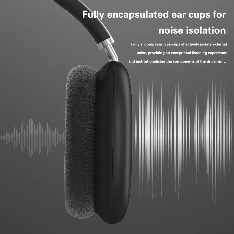 Lenovo P9 Headphone Wireless Bluetooth Headset With Mic Noise Cancelling Headsets Stereo Sound Earphone Sport Headphones