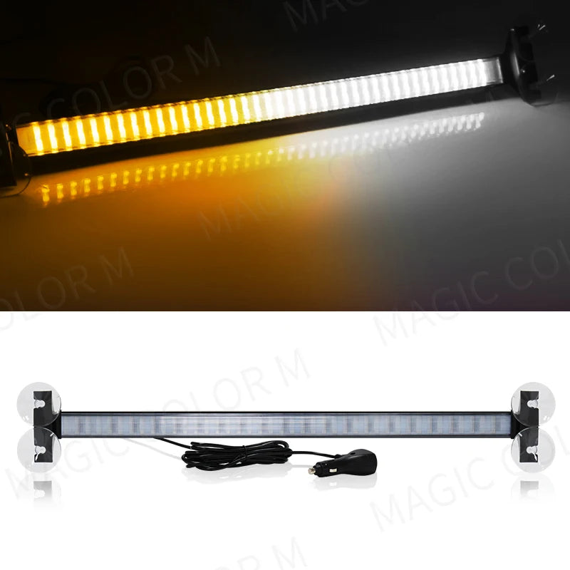 LED Strobe Police Lights For Auto Emergency Grill Warning Lamp 80 led Windshield Bar Traffic Advisor Flashlight Car Accessories