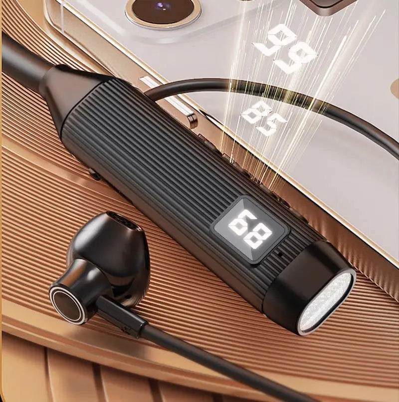 TWS LED Display Super Power Wireless Headphones Bluetooth Earphones Neckband Magnetic Earbuds Sports Headset Stereo With HD Mic