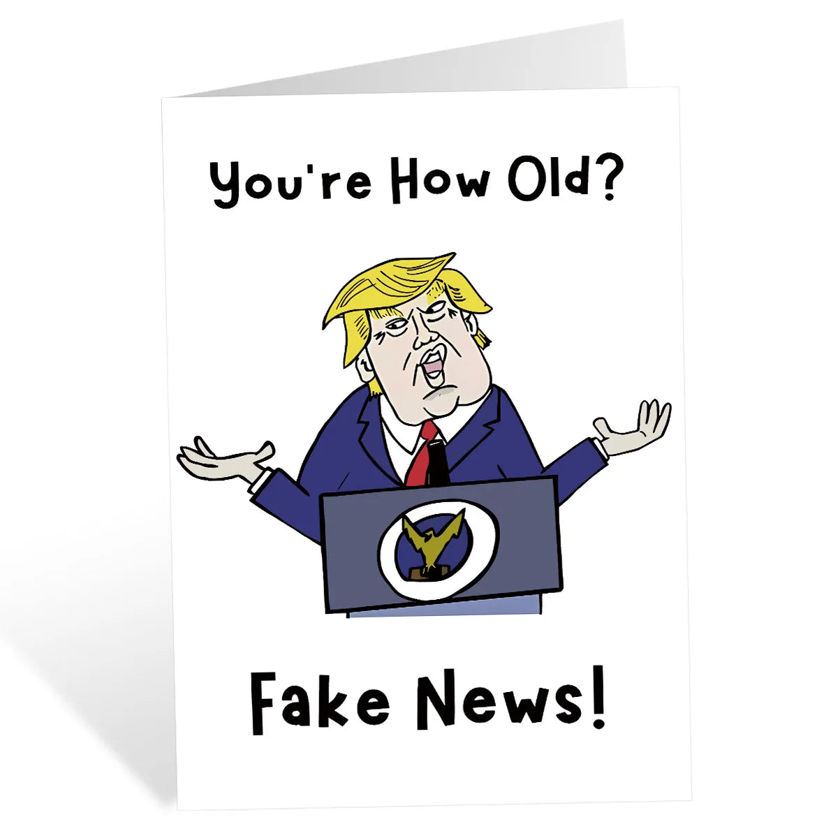 1PC Funny Creative Trump Birthday Card Older Person,Birthday Gift Funny Card,Sarcastic Getting Old Present,Presidential Theme