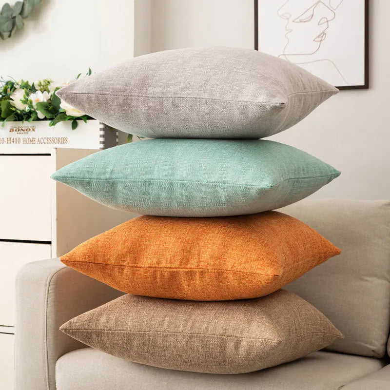 Cushion sofa cushion color cushion living room modern simple cushion cover (Without Core)