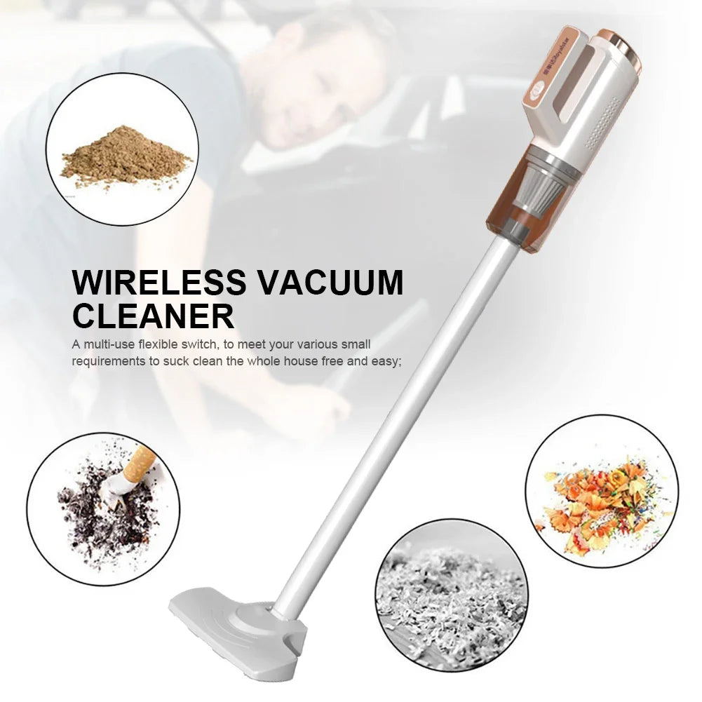 Portable Dust Buster Cordless Handheld Vacuum Cleaner USB Rechargeable Handheld Dust Collector Mini Car Hoover Home Car Dual Use