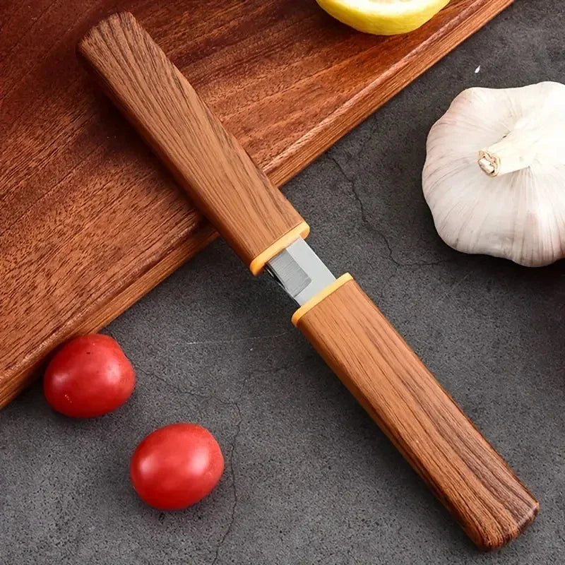 2024Forged Boning Meat Cleaver Knife Stainless Steel Mongolian Kitchen Hand Meat Fruit Knife Roasted Lamb Steak Knife with Cover