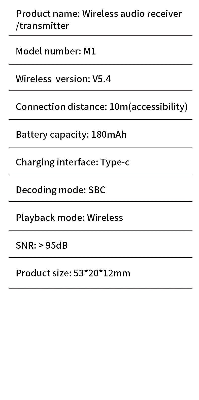 Bluetooth 5.4 Audio Transmitter Receiver 3.5MM AUX Hifi Stereo Music Wireless Adapter With Mic For Car Airplane TV PC Headphone