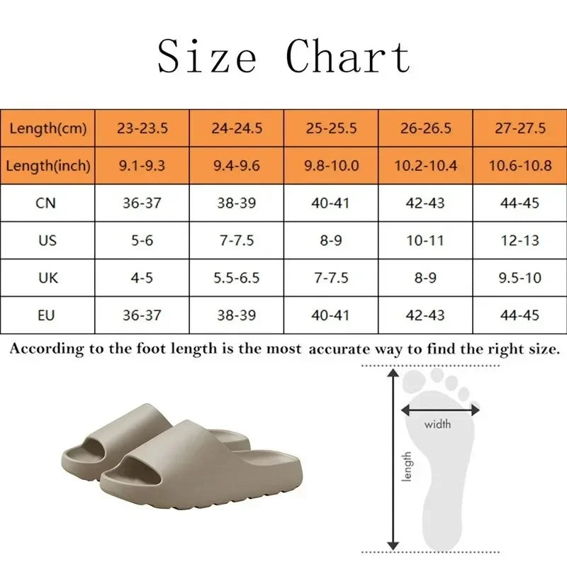 Hot Coconut Slippers Cloud Thick-soled Sandals Summer Fashion Soft Bottom Beach Men Slippers Women's Sandals  EVA Slides