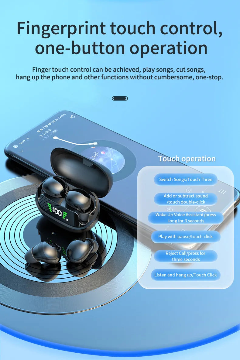 Wireless Bluetooth Headset Mini Ultra Small Sleep New Invisible High Sound Quality Noise Reduction To Work And Class Can Not See