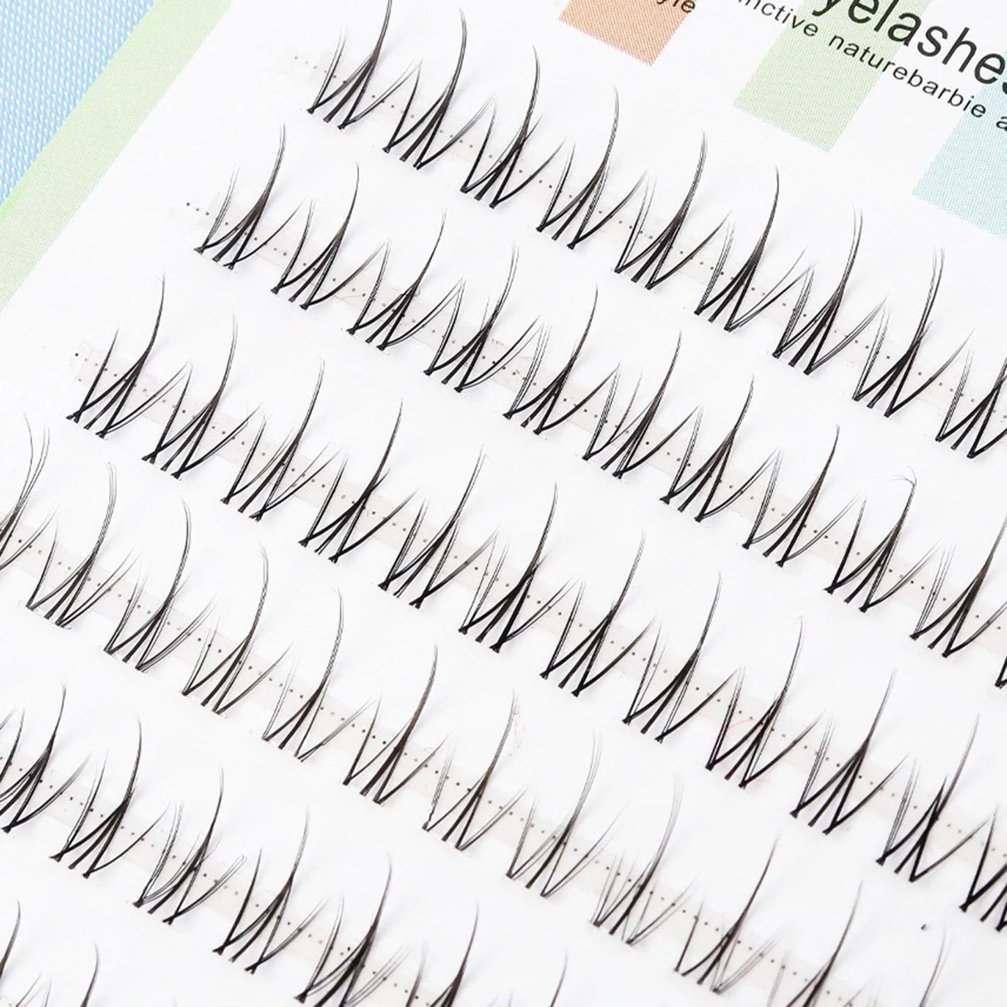 DIY Wispy False Eyelashes 10-12mm Little Devil Lash extenstion Cosplay maga Eyelashes for Daily Party Traveling Makeups