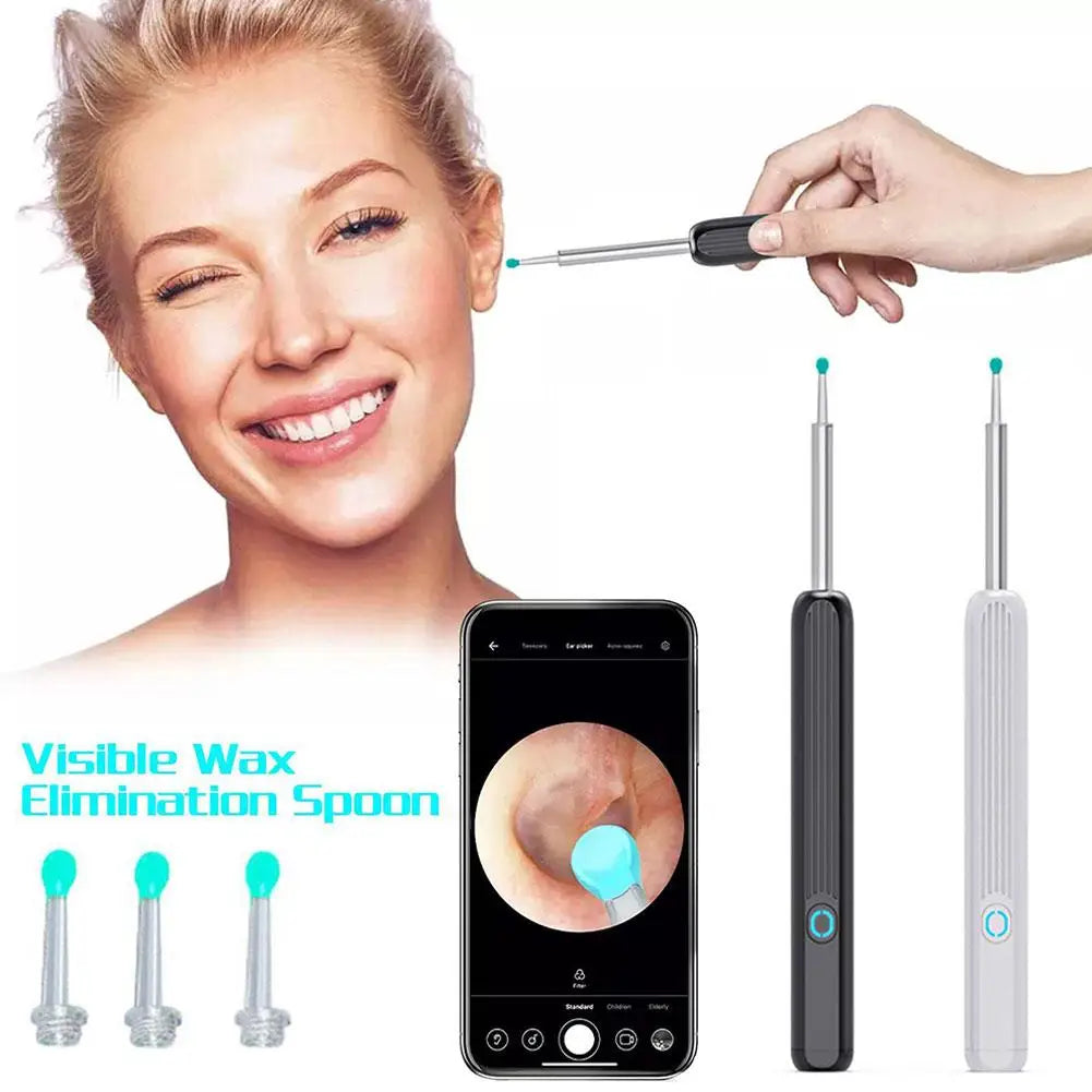 3Pcs/Set Ear Spoon Replacement For NE3 Wireless Smart Visual Ear Cleaner Otoscope Ear Wax Camera Removal K6L0