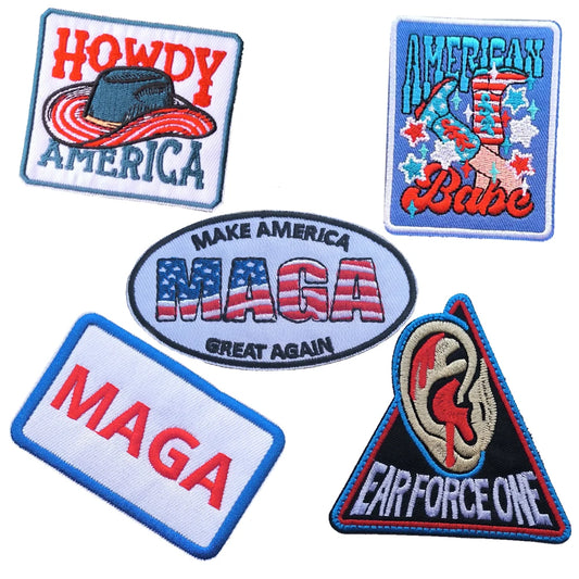 MAGA Emblem Clothing Accessories Badge Sticker Embroidered Embroidery Sticker Iron-on Patches