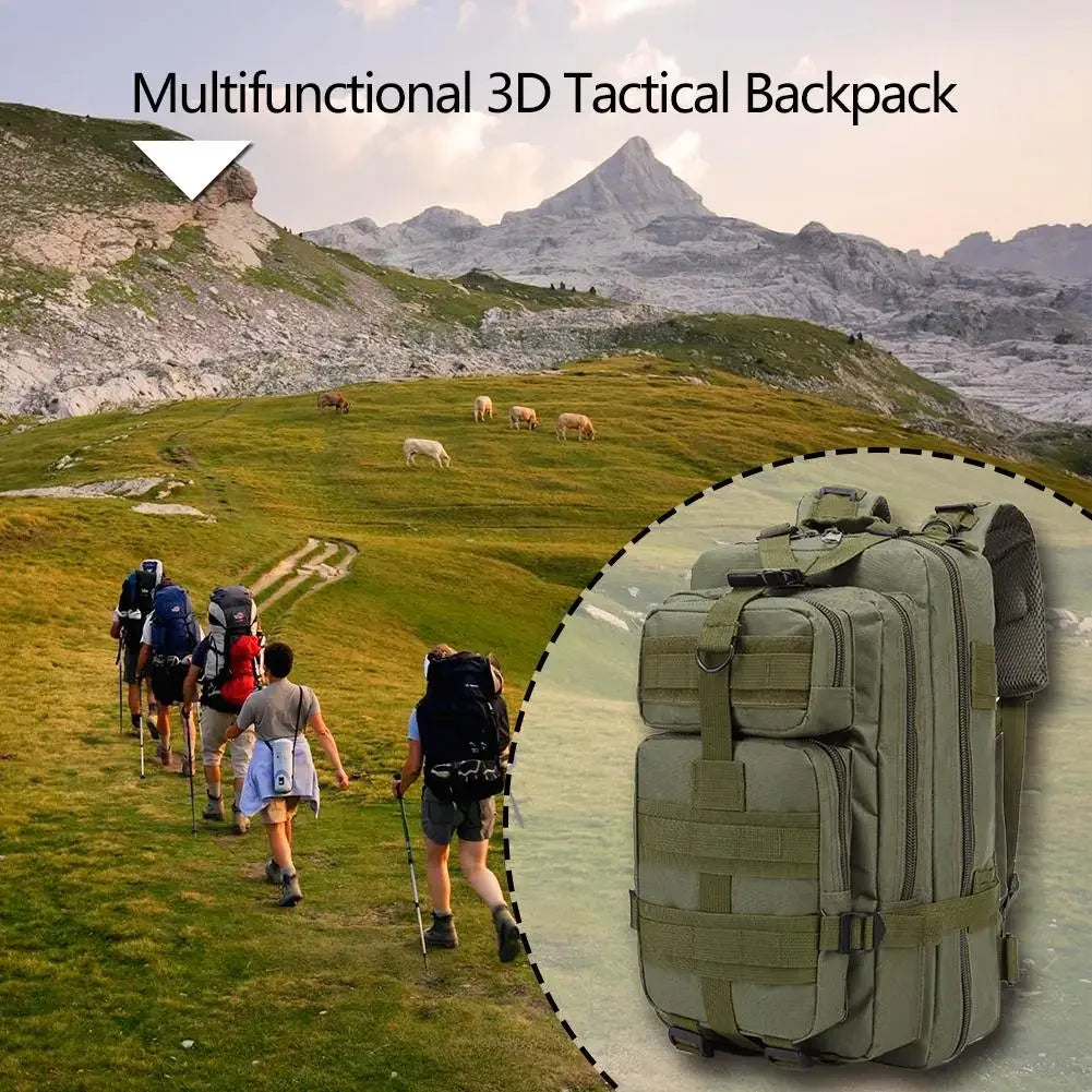 1000D 30L Military Tactical Assault Backpack Army Waterproof Bug Outdoors Bag Large For Outdoor Hiking Camping Hunting Rucksacks