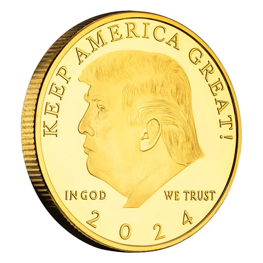 2024 Trump Commemorative Coins Keep America Great 47th President of the United States Collection Coin Gift Metal Craft