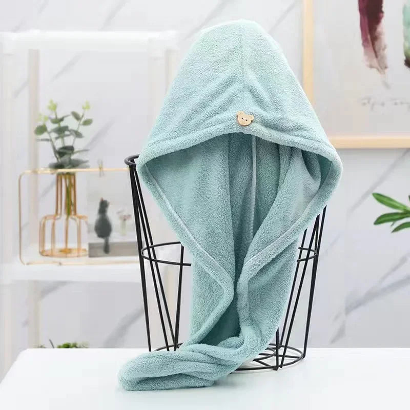 Dry Hair Cap Sports Towel Fiber Super Fine Adult Bath Towel Towels Bathroom Soft Turban for Hair Drying Miss Serviettes Face Wet