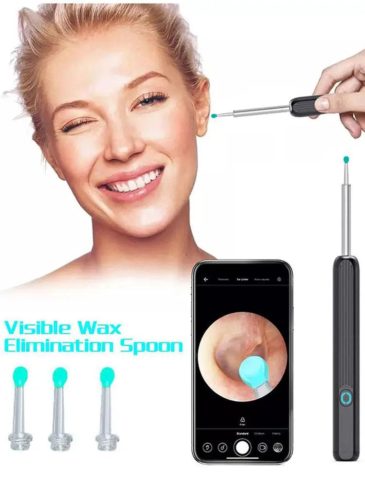 3Pcs/Set Ear Spoon Replacement For NE3 Wireless Smart Visual Ear Cleaner Otoscope Ear Wax Camera Removal K6L0