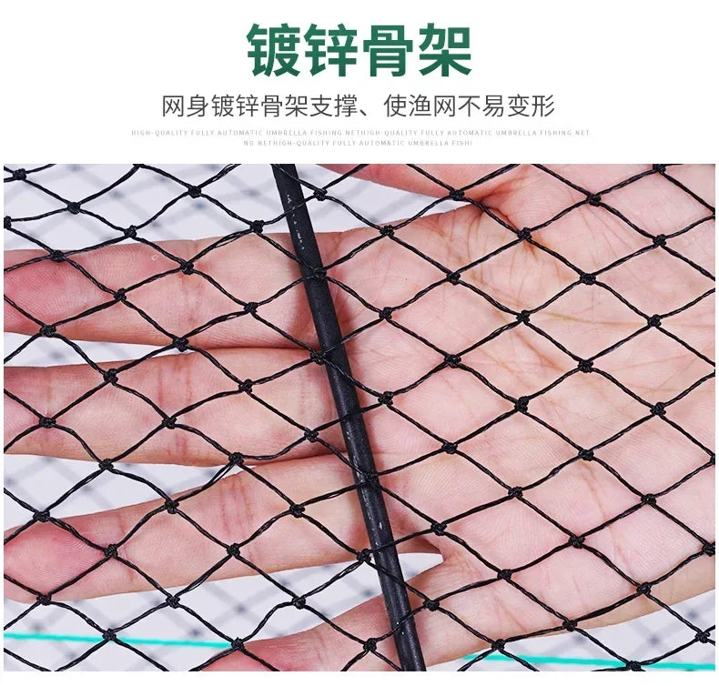 Telescopic Folding Fishing Net Shrimp Fish Trap Carp Large Creel Feeder Crab Catchers Surfcasting Accessories Casting Network