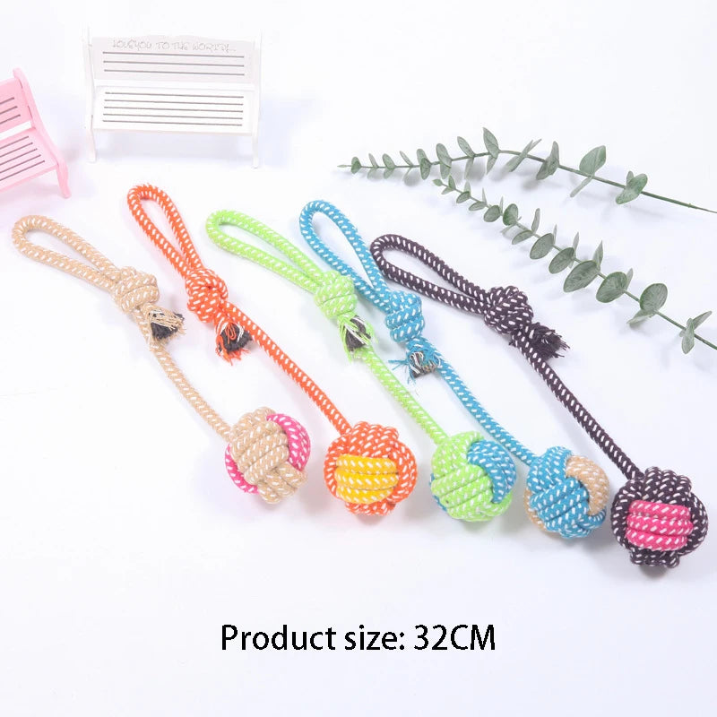 Interactive Cotton Rope Mini Dog Toys Ball for Dogs Accessories Toothbrush Chew Puppy Toy for Large Small Dogs Toy Pet Dog Toy