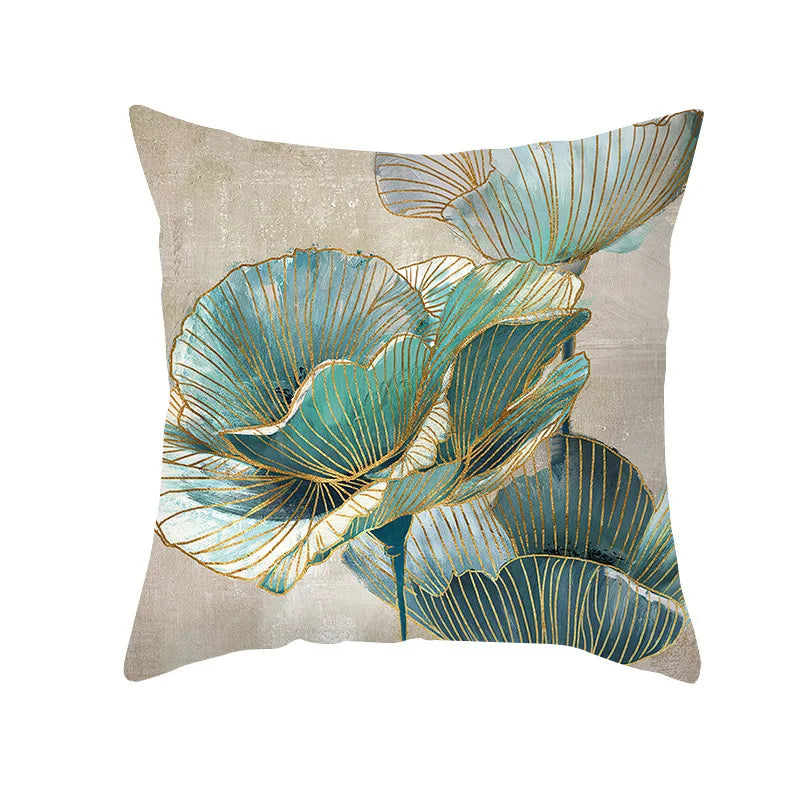 Ginkgo Leaf Cushion Cover Decorative Pillow    Sofa Home Decor case pillow cases