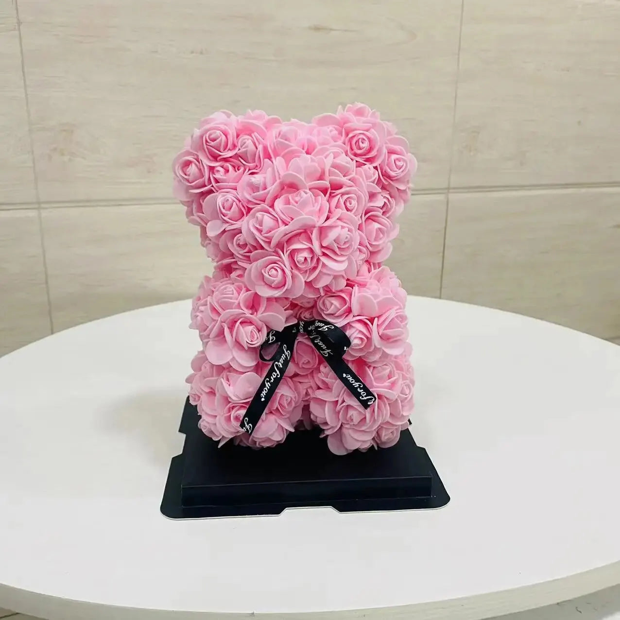 Rose Bear NEW Valentines Day Gifts 25cm Flower Bears Artificial Floral Decorations Mother' DAY Gift For Girlfriend Festival And