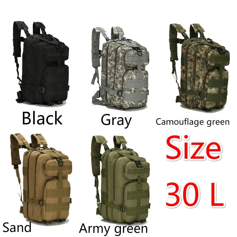 30L/50L 1000D Nylon Waterproof Backpack Outdoor Rucksacks Tactical Sports Camping Hiking Trekking Fishing Hunting Bag