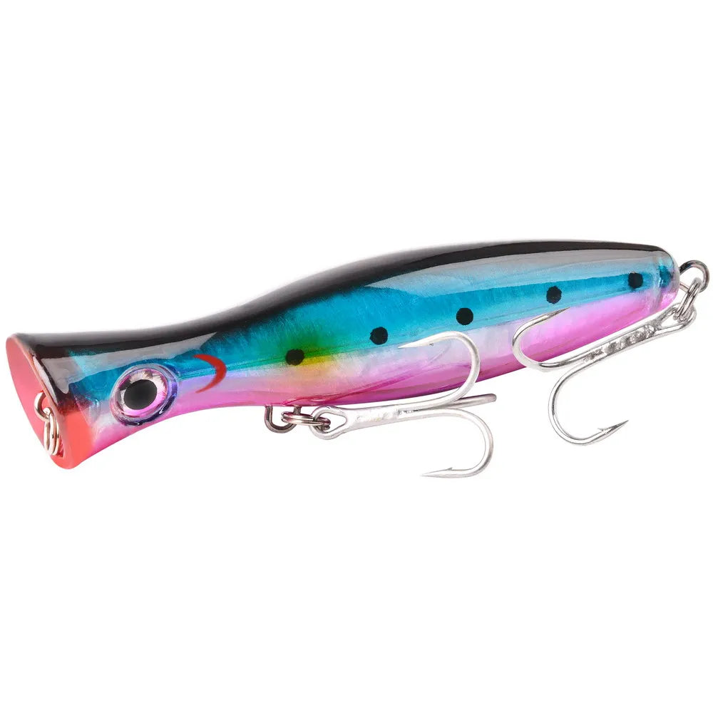 1pc 41g/83g Big Popper Floating Wobbler Fishing Lures,Topwater Trolling Artificial Plastic Hard Bait, Fishing Tackle