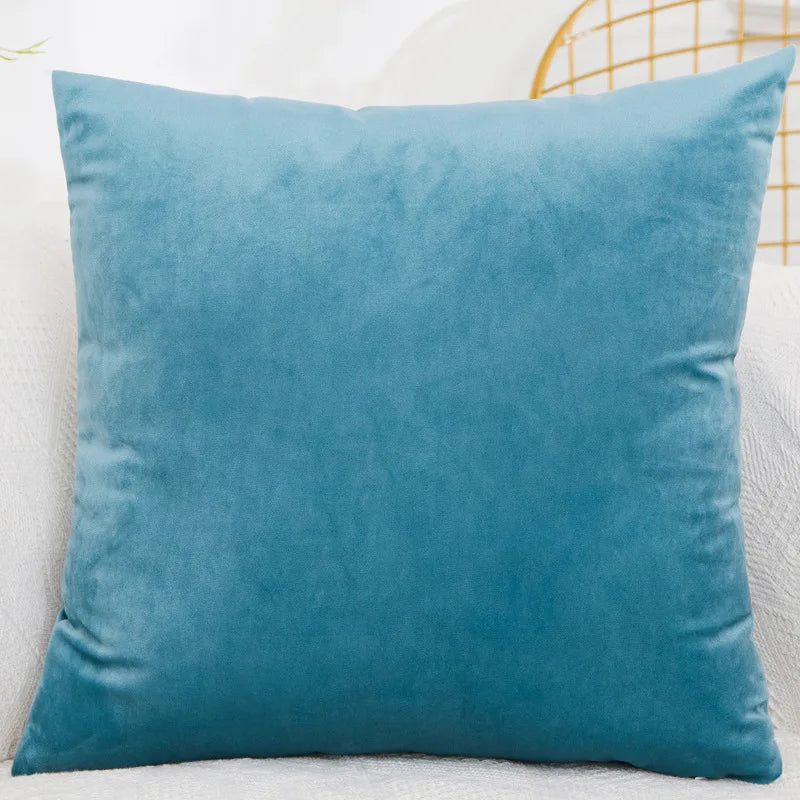 Velvet Throw Pillow Cover Decorative Square Cushion Case for Sofa Bedroom 40x40/45x45/50x50/30x50/55x55/60x60cm Pillowcase