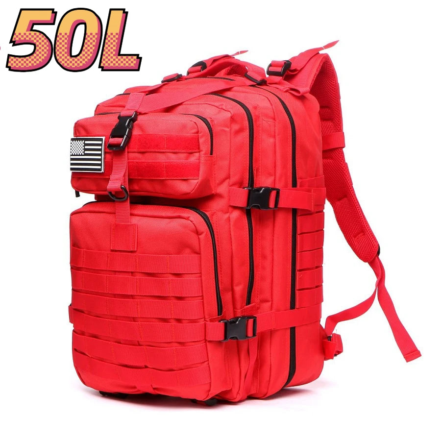 30L/50L 1000D Nylon Waterproof Backpack Outdoor Rucksacks Tactical Sports Camping Hiking Trekking Fishing Hunting Bag