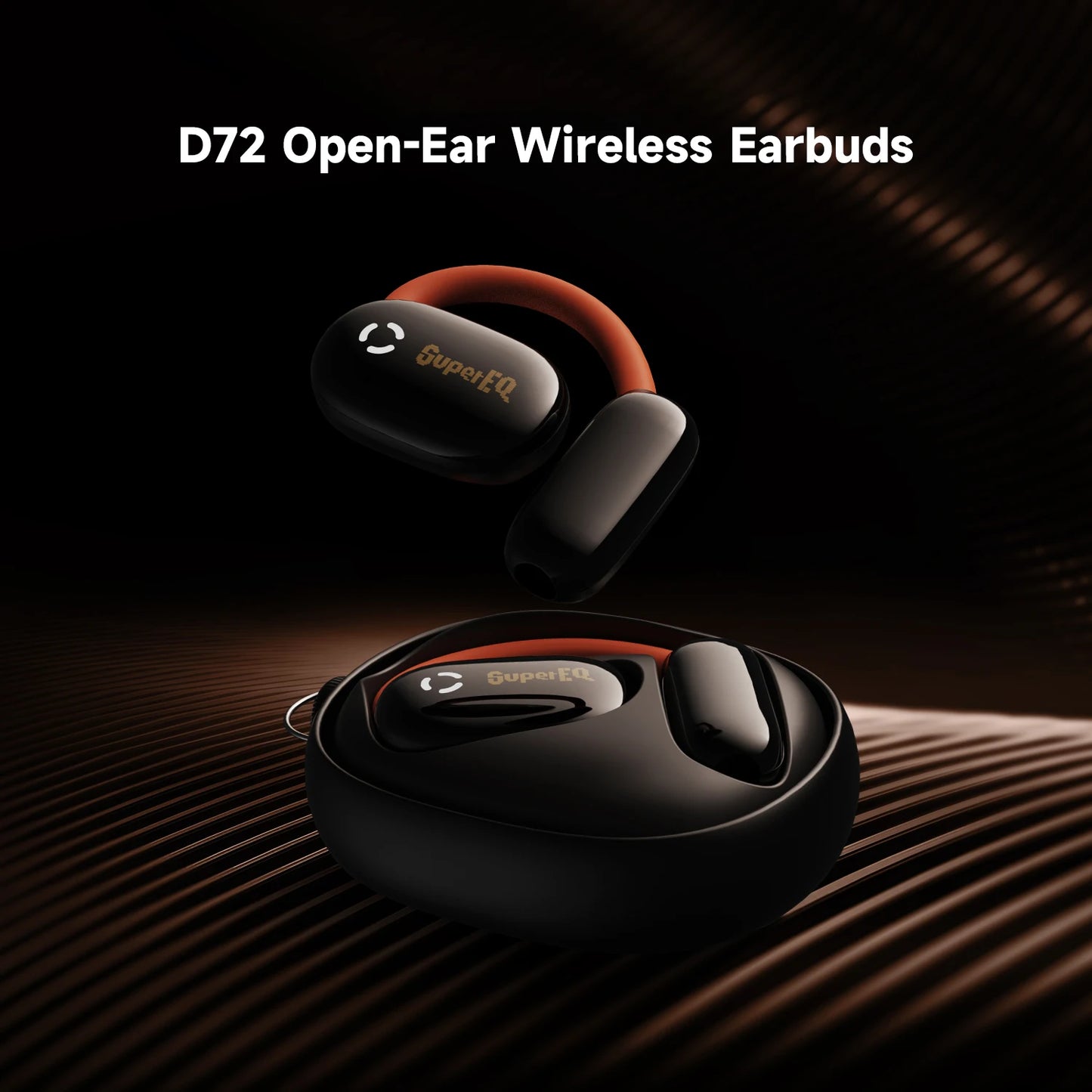 Oneodio SuperEQ D72 Open-Ear Earphones Wireless Bluetooth 5.4 Neckband Headphones IPX4 Air Conduction Sports Earbuds APP Control