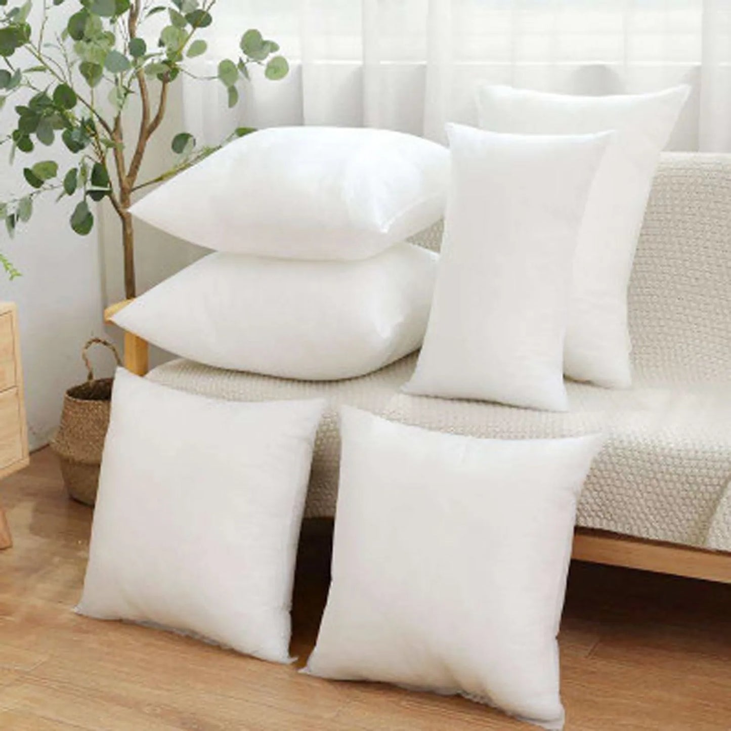 35x35/40x40/50x50 cm Home Cushion Inner Filling Cotton-padded Pillow Core for Sofa Car Soft Pillow Cushion Insert Cushion Core