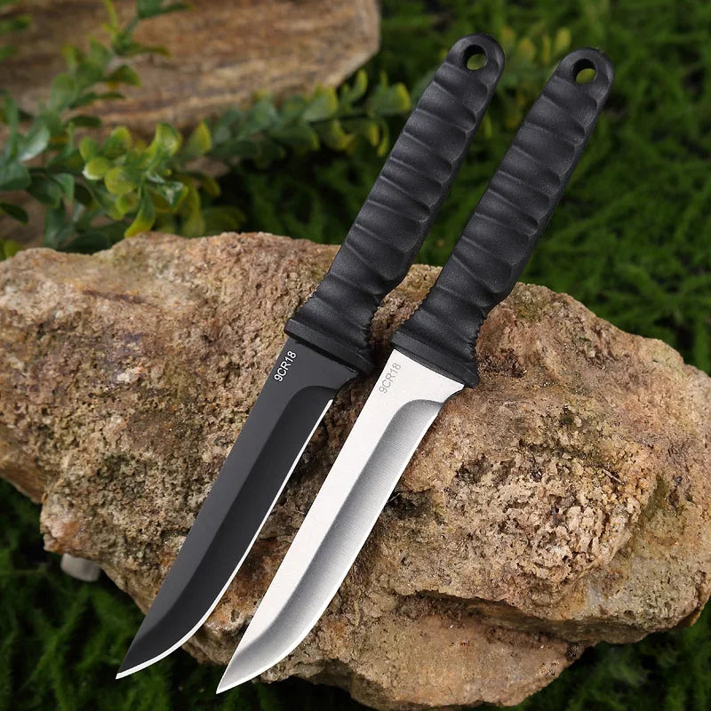 EDC Outdoor Self-Defense Knife, Outdoor High Hardness Life-Saving Knife, Camping Climbing Stainless Steel Knife edc knife