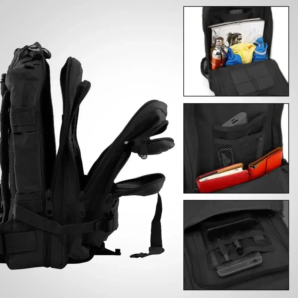 Tactical Backpack Large 3 Day Assault Pack Molle Bugout Bag Rucksack for Hiking Treeking Travel