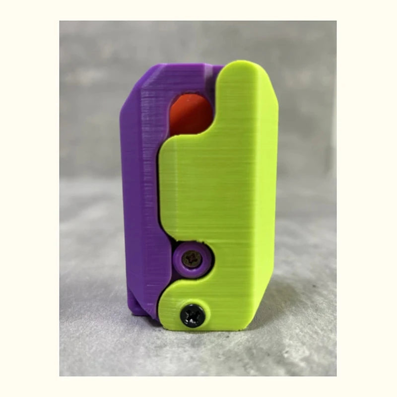 New 3D Printed Gravity Claw Knife Toy Stress Relief Butterfly Fidget Hand Gripper Sensory Toy Folding Claw Knife Radish for Gift