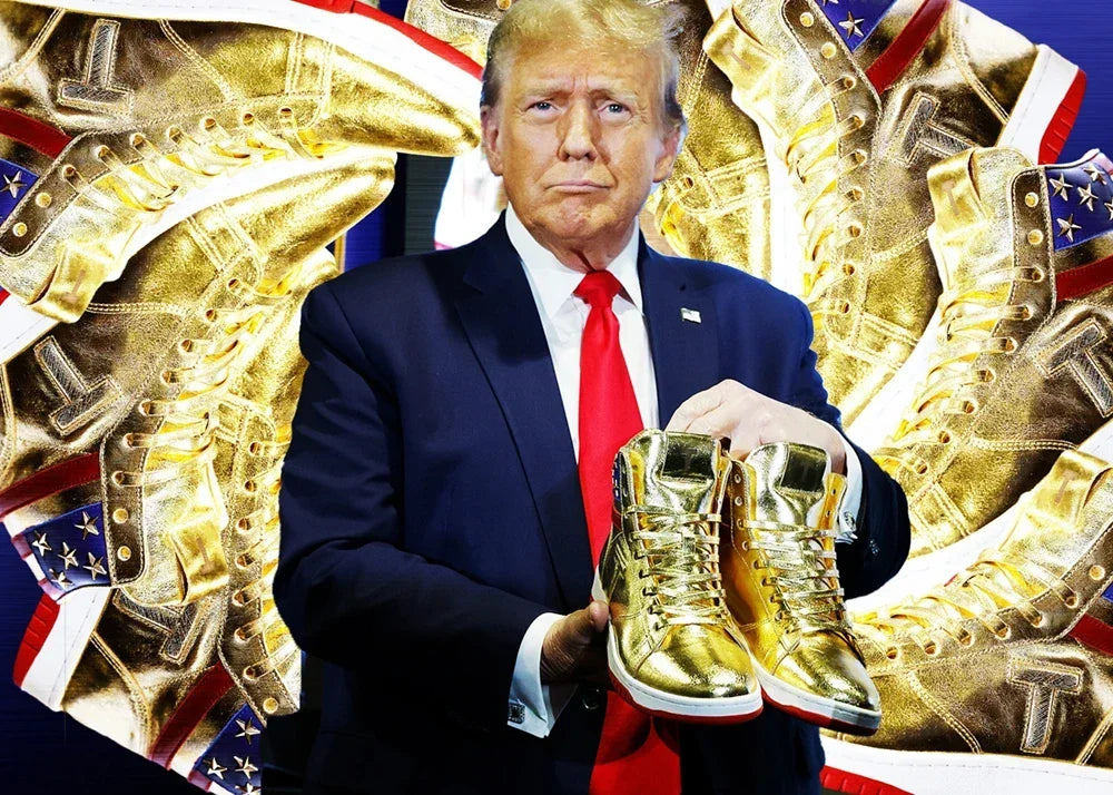 Gold Silvery Trump Shoes 2024 MAGA Never Surrender Shoe Sneaker Basketball Mens WomensCasual Boots Road Shoe Big size 47 48