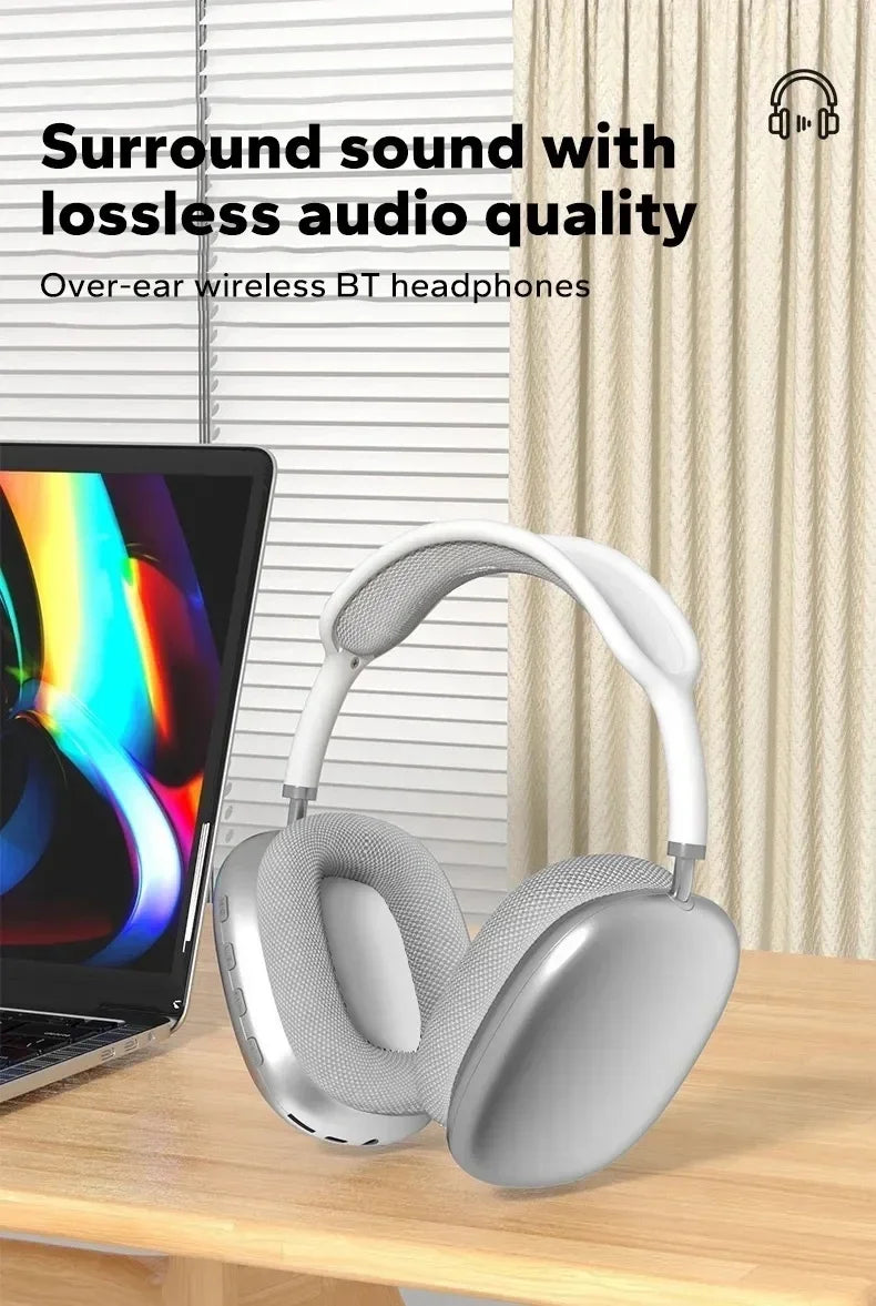 Lenovo P9 Headphone Wireless Bluetooth Headset With Mic Noise Cancelling Headsets Stereo Sound Earphone Sport Headphones