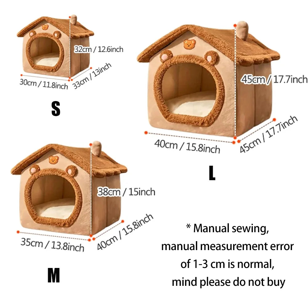 1pcs Cats and Dogs House House Small Dog Four Seasons General Can Be Dismantled and Washed Dog House Pet Supplies pet bed