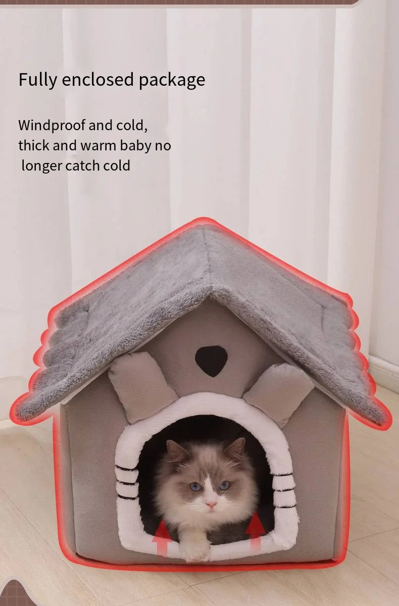 1pcs Cats and Dogs House House Small Dog Four Seasons General Can Be Dismantled and Washed Dog House Pet Supplies pet bed