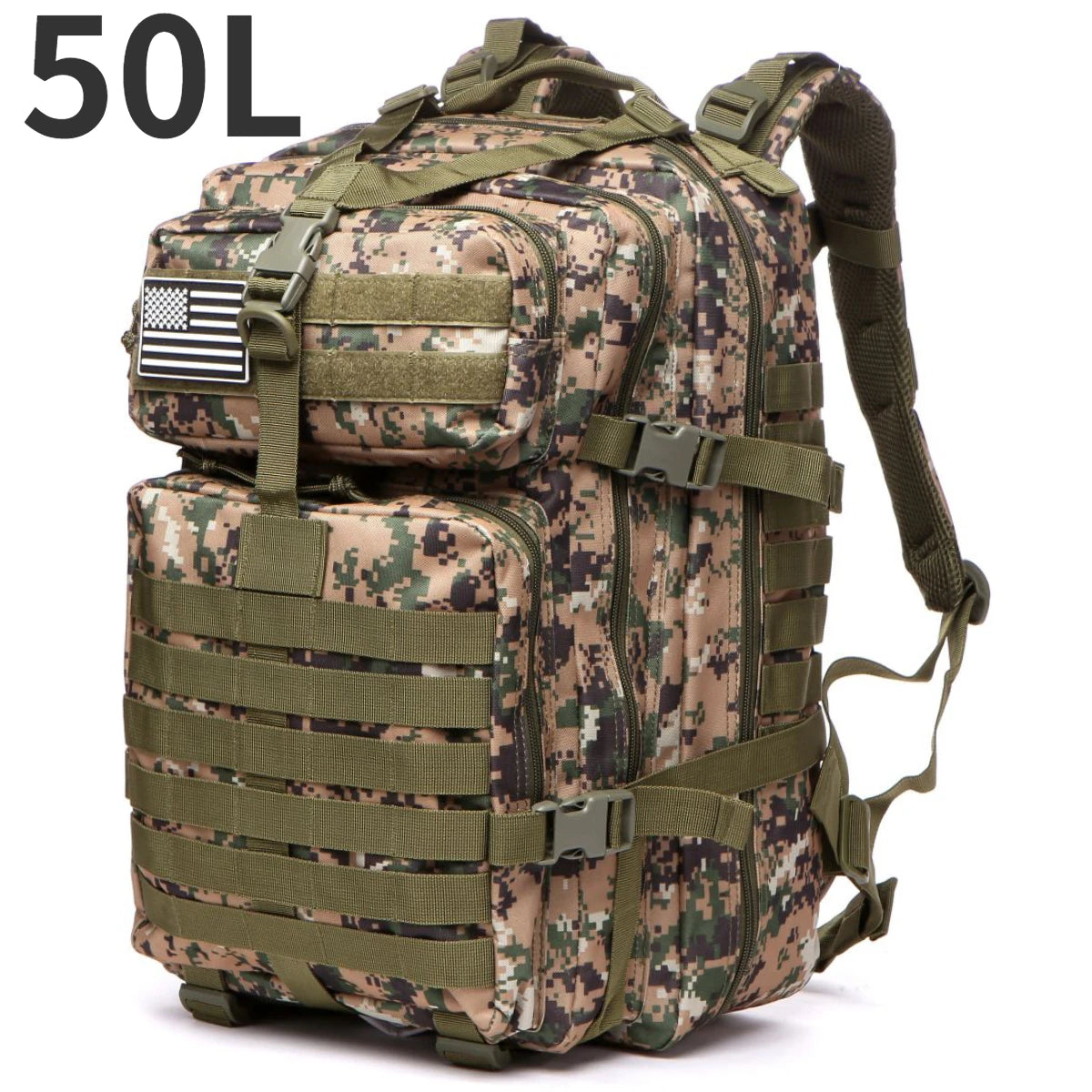 30L/50L 1000D Nylon Waterproof Backpack Outdoor Rucksacks Tactical Sports Camping Hiking Trekking Fishing Hunting Bag