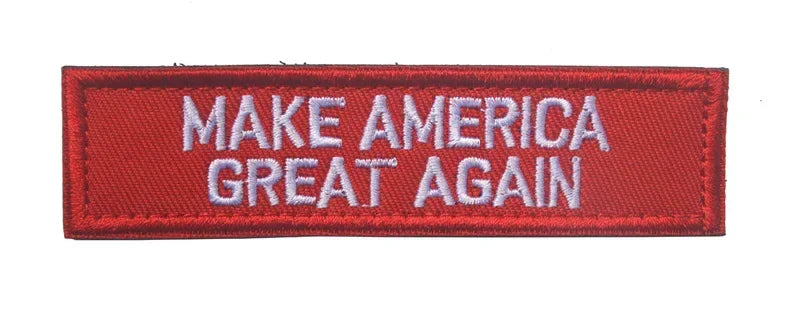 2024 TRUMP MAGA SAVE AMERICA AGAIN Embroidery Hook Loop MAKE AMERICA GREAT AGAIN Fasteners Patch Tactical Emblem